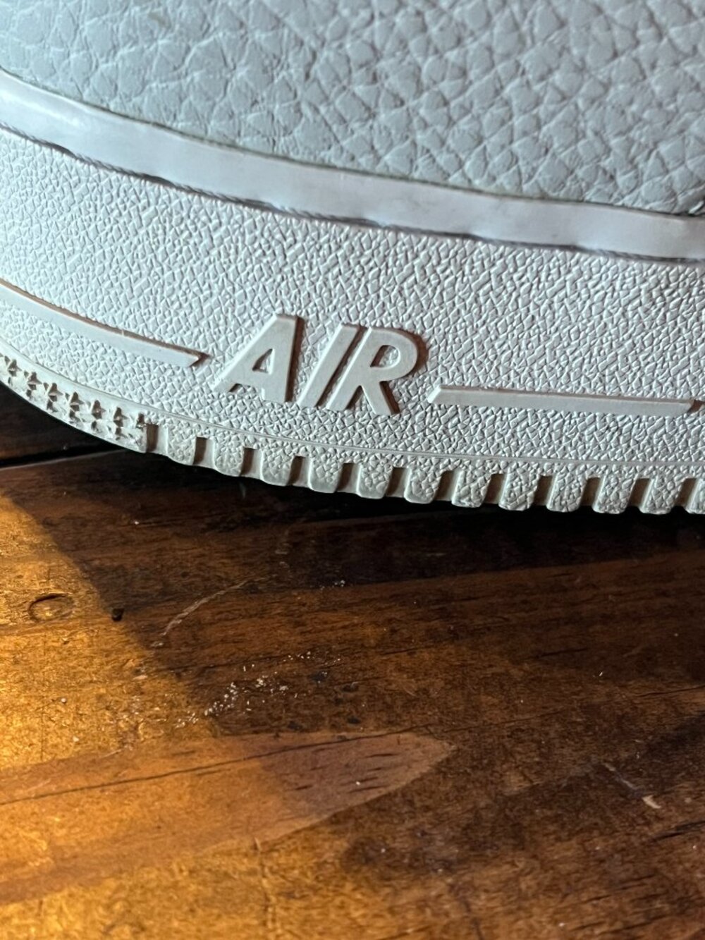 NIKE Air Force 1 One Low Shoes - Triple White - Men's Size 12 - Picture 3 of 6